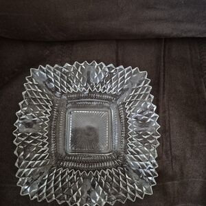 Vintage Ruffled Edge, Glass Dish